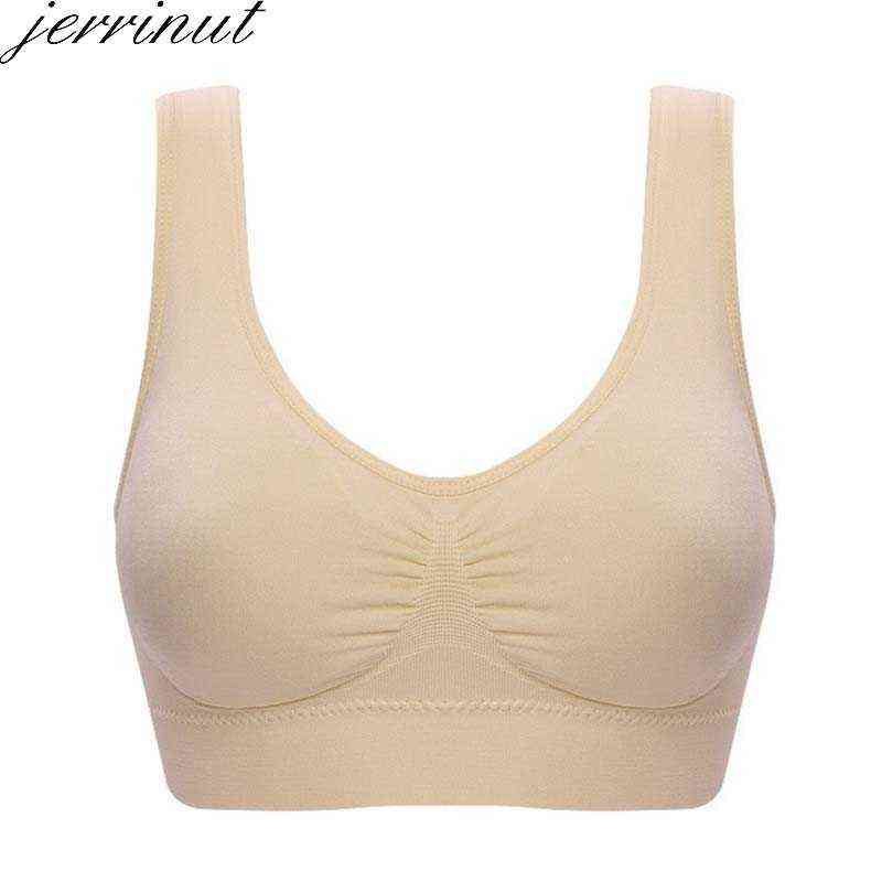 Jerrinut Drop VIP 3PCS/lot Plus Size Bras For Women Seamless Bra Cotton Sports Sleep Active Bralette Women Padded Bra 211217