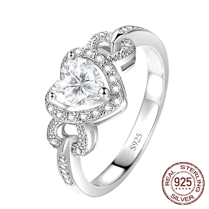 Romantic Heart Design Small 6mm Lab Diamond Rings Silver 925 Promise Engagement Wedding Jewelry Women Gift
Romantic Heart Design Small 6mm Lab Diamond Rings Silver 925 Promise Engagement Wedding Jewelry Women Gift