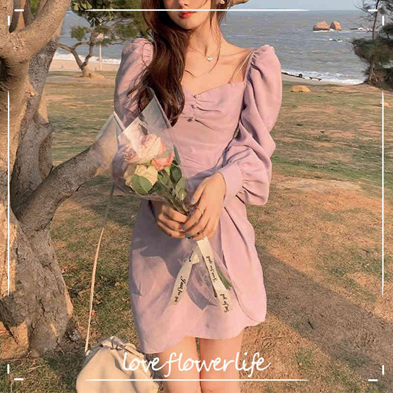 Summer Long Sleeve Mini Dress Women Square Collar Elegant Vintage Dress Sexy Evening Party White Dress Females Korean Style 210521
Summer Long Sleeve Mini Dress Women Square Collar Elegant Vintage Dress Sexy Evening Party White Dress Females Korean Style 210521