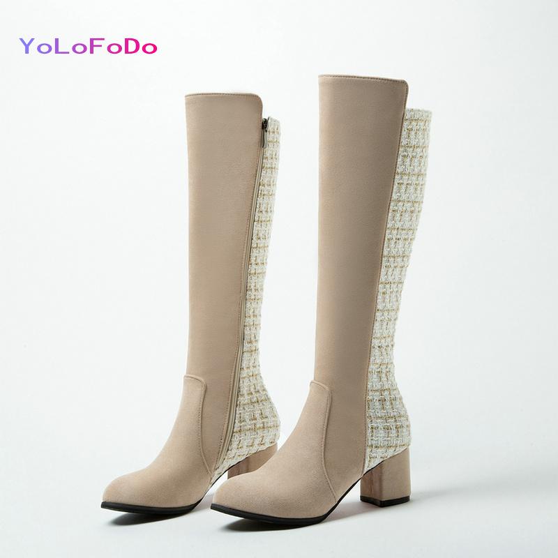 Boots Plus Size 33-45 Women Knee High Fashion Round Toe Square Heel Calf Side Zipper Short Plush Ladies Winter Shoes, Black
Boots Plus Size 33-45 Women Knee High Fashion Round Toe Square Heel Calf Side Zipper Short Plush Ladies Winter Shoes, Black