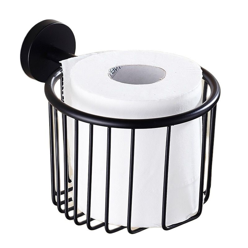 black Stainless steel Bathroom Shower Room Toilet Paper Basket Holder Round Tissue Rack Shelf Wall Mounted accessories
black Stainless steel Bathroom Shower Room Toilet Paper Basket Holder Round Tissue Rack Shelf Wall Mounted accessories