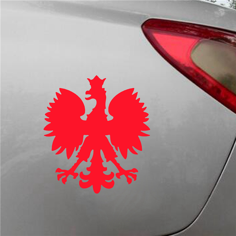 Poland Eagle Vinyl Sticker Car Decoration , Polski Orzel Vinyl Decal For Car Window Body Decorate