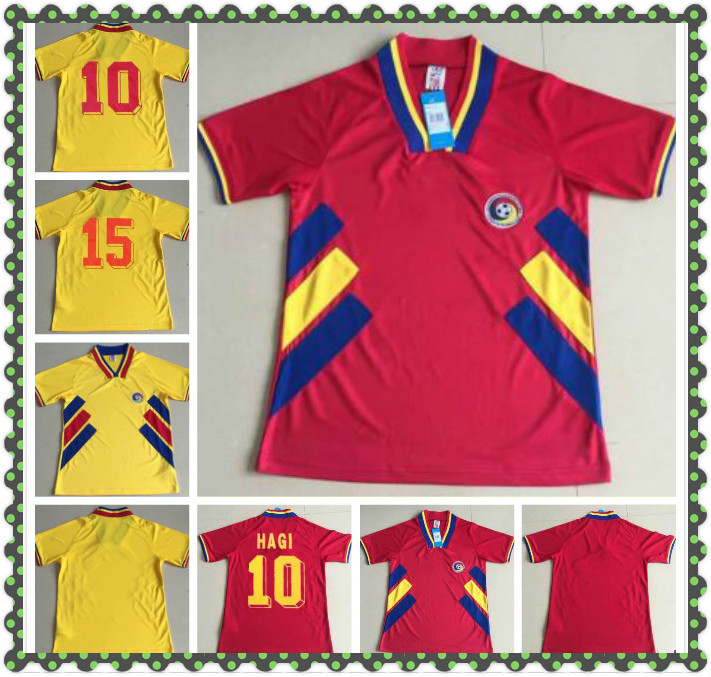 1994 Romania Retro Soccer Jerseys 6 CHIRICHES 10 MAXIM Home Red Road Away Yellow jersey 94 Football Shirt Uniforms, Army green
1994 Romania Retro Soccer Jerseys 6 CHIRICHES 10 MAXIM Home Red Road Away Yellow jersey 94 Football Shirt Uniforms, Army green