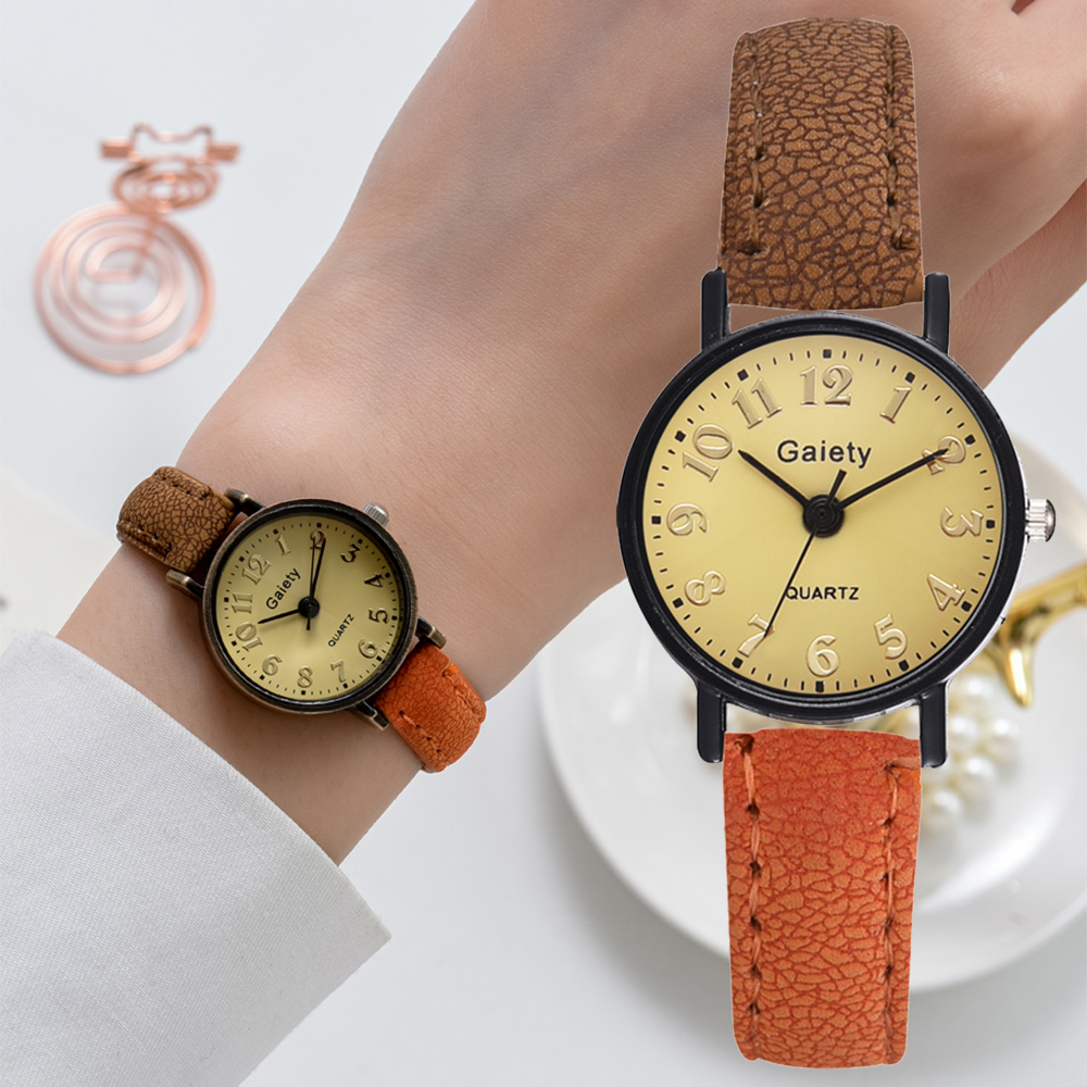 Gaiety Brand Retro Brown Women Watches Qualities Small Ladies Wristwatches Vintage Leather Bracelet Watch Fashion Female Clock
Gaiety Brand Retro Brown Women Watches Qualities Small Ladies Wristwatches Vintage Leather Bracelet Watch Fashion Female Clock