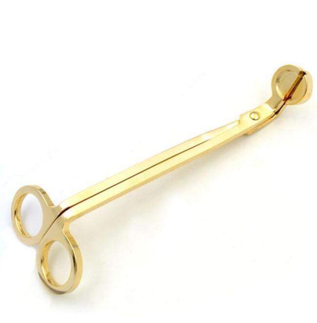 DHL Scissors Stainless Steel Snuffers Candle Trimmer Rose Gold Cutter Wick Oil Lamp Trim scissor Wholesale 0901
