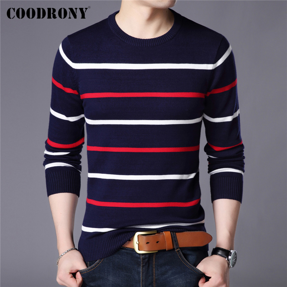 COODRONY Brand Sweater Men Fashion Casual Striped O-Neck Pull Homme Spring Autumn Cotton Knitwear Pullover Clothing Jersey C1003, Navy blue
COODRONY Brand Sweater Men Fashion Casual Striped O-Neck Pull Homme Spring Autumn Cotton Knitwear Pullover Clothing Jersey C1003, Navy blue