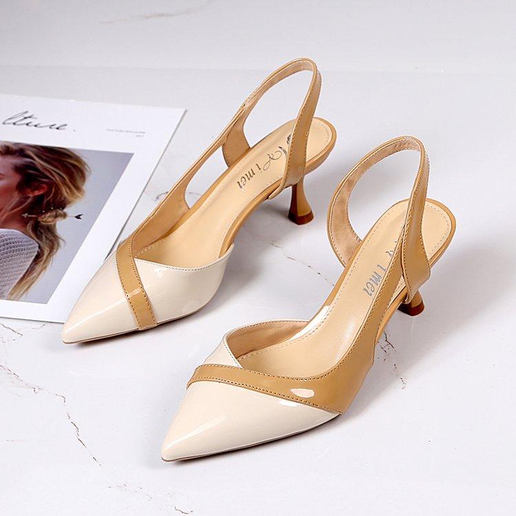 Summer Spring Classic Women Sandals PU Leather Pointed Toe Mid Heel Fashion Wedding Dress Shoes, Black
Summer Spring Classic Women Sandals PU Leather Pointed Toe Mid Heel Fashion Wedding Dress Shoes, Black