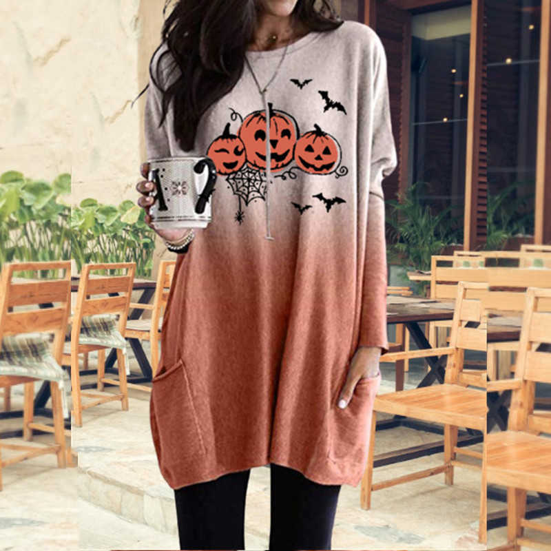 Halloween Women Dress Casual O Neck Long Sleeve Loose Mini es Letter Pumpkin Candle Skull Print Pocket Ladies Vestido 210526
Halloween Women Dress Casual O Neck Long Sleeve Loose Mini es Letter Pumpkin Candle Skull Print Pocket Ladies Vestido 210526