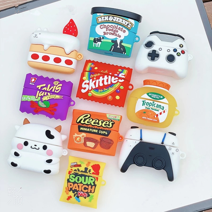 3D Cartoon Cake Drink Potato Chips Cow Silicone Case For Apple Airpods Cover For Earphone Air pods 1 2 Pro Case Wireless Charging Soft Cover
3D Cartoon Cake Drink Potato Chips Cow Silicone Case For Apple Airpods Cover For Earphone Air pods 1 2 Pro Case Wireless Charging Soft Cover