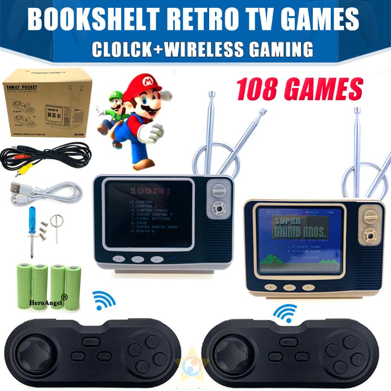 Retro Bookshelf TV Game Console 3.0 Inch Handheld Player Built-in 108 Mini Pocket Gamepad For Kids Gift Portable Players
Retro Bookshelf TV Game Console 3.0 Inch Handheld Player Built-in 108 Mini Pocket Gamepad For Kids Gift Portable Players
