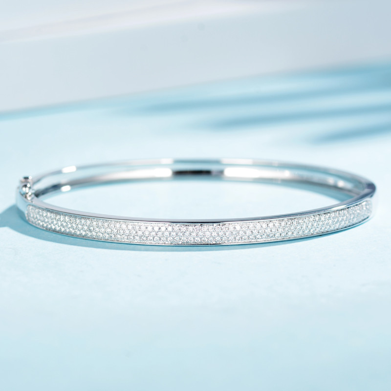 Handmade Pave Lab Diamond Bangle 925 Sterling Silver Party Engagement bangles Bracelets for women Bridal wedding accessaries
Handmade Pave Lab Diamond Bangle 925 Sterling Silver Party Engagement bangles Bracelets for women Bridal wedding accessaries
