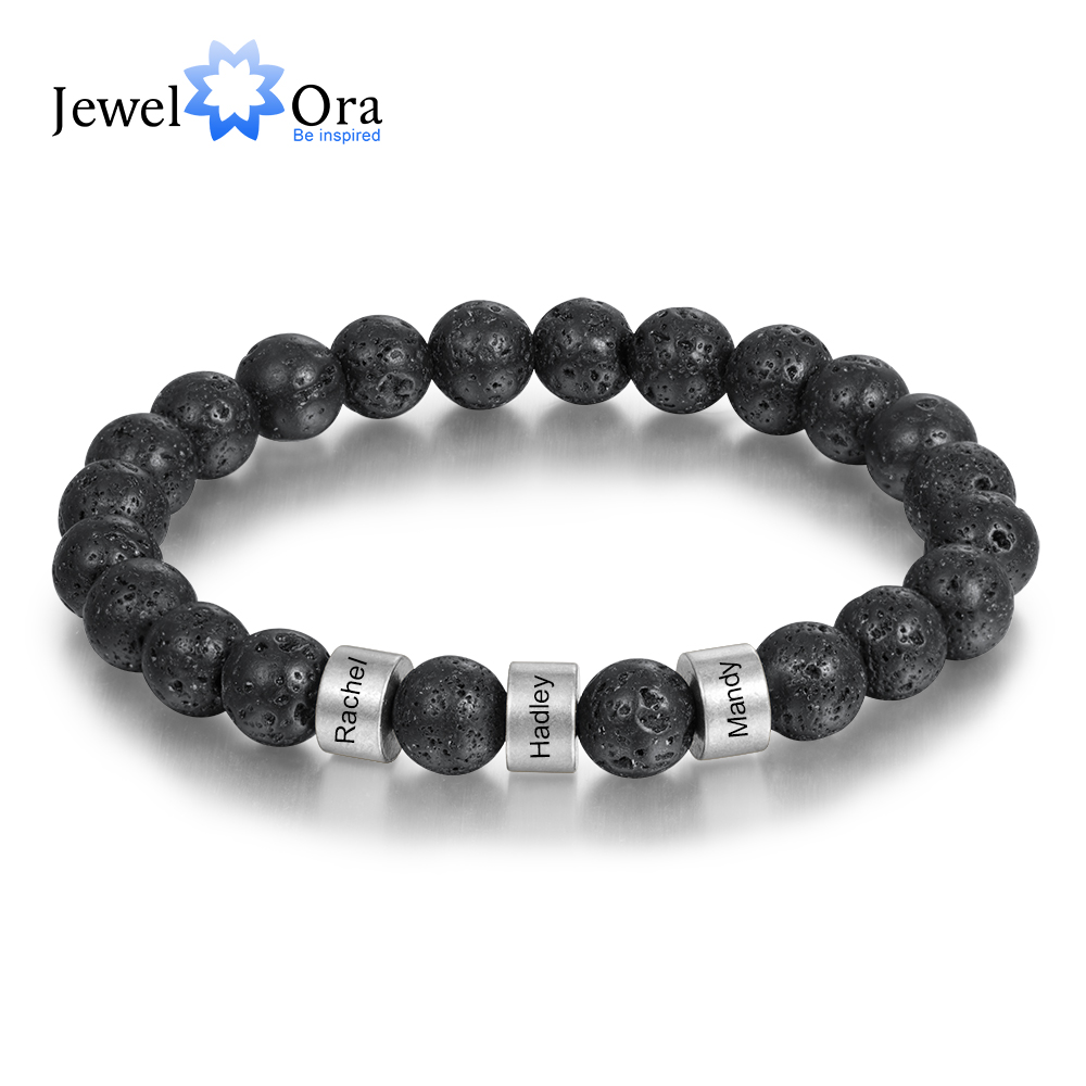Personalized Stainless Steel Beaded Chain Name Engravd Bracelets for Men Customized Lava Tiger Eye Stone Bracelets Gifts for Him
Personalized Stainless Steel Beaded Chain Name Engravd Bracelets for Men Customized Lava Tiger Eye Stone Bracelets Gifts for Him
