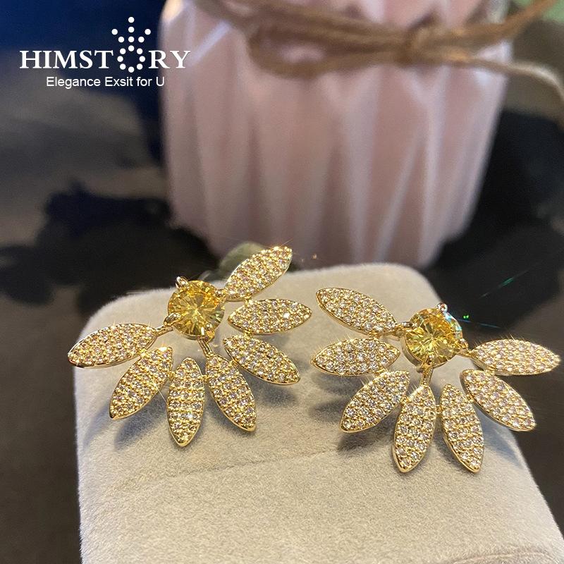 Dangle & Chandelier Himstory Zircons Elegant Designer Flower Leaf Gold Cubic Zirconia Party Earrings For Women, Silver
Dangle & Chandelier Himstory Zircons Elegant Designer Flower Leaf Gold Cubic Zirconia Party Earrings For Women, Silver