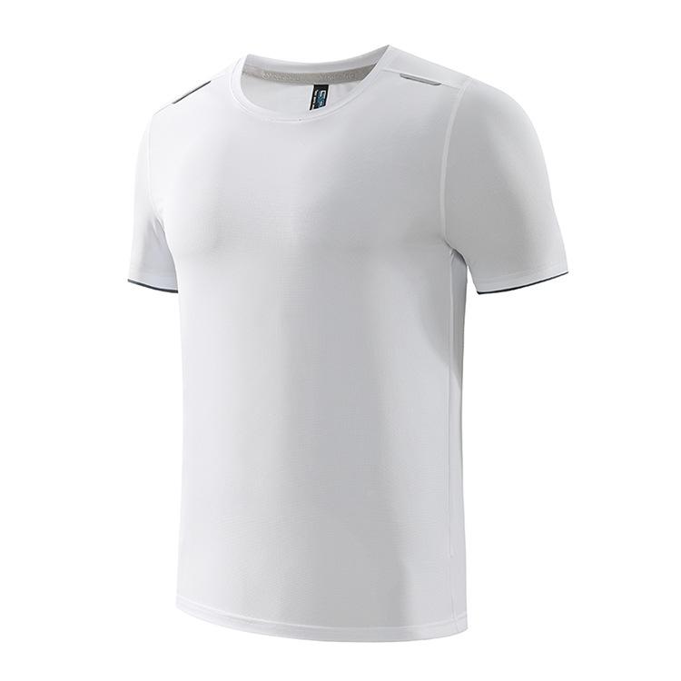 2021 pure white t-shirt quick-drying clothes summer short-sleeved round neck running women's wholesale outdoor sports custom printing