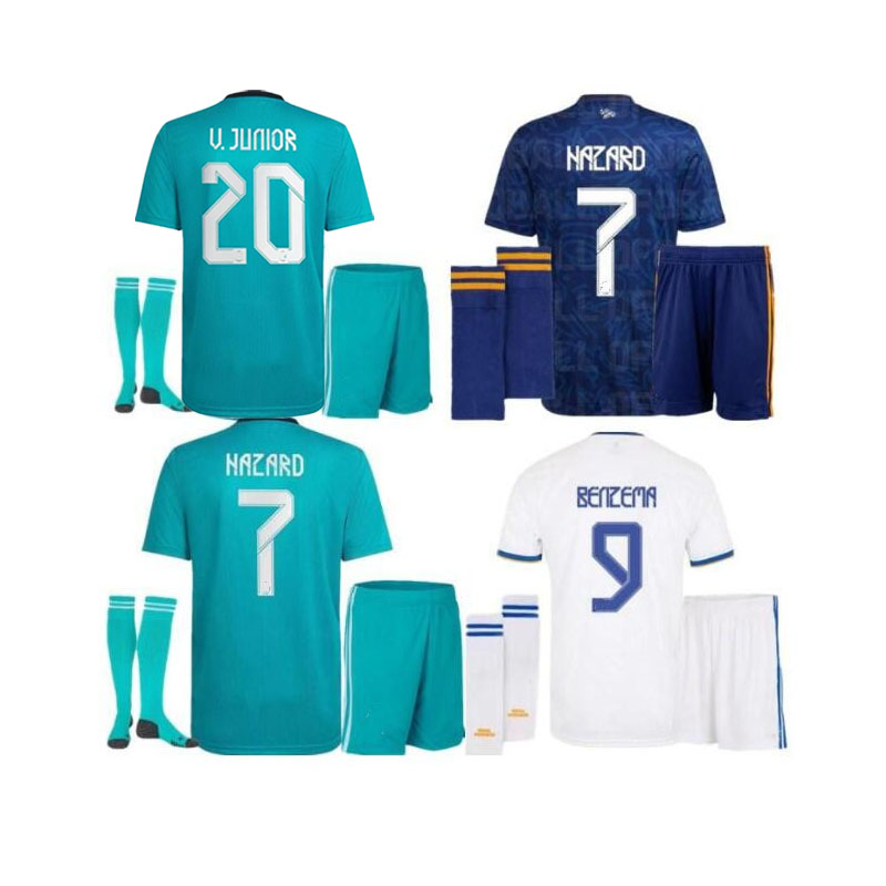 2021 2022 kids kit HAZARD VINI JR soccer Jerseys home away third camiseta SERGIO RAMOS BENZEMA MADRID ASENSIO VALVERDE maillot KROOS footbal, Black
2021 2022 kids kit HAZARD VINI JR soccer Jerseys home away third camiseta SERGIO RAMOS BENZEMA MADRID ASENSIO VALVERDE maillot KROOS footbal, Black