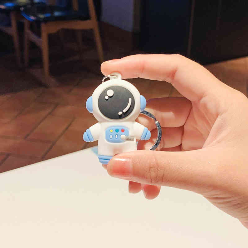 Key Rings Cartoon Astronaut Chain Pendant Pvc Bag Exquisite Car Small Gift