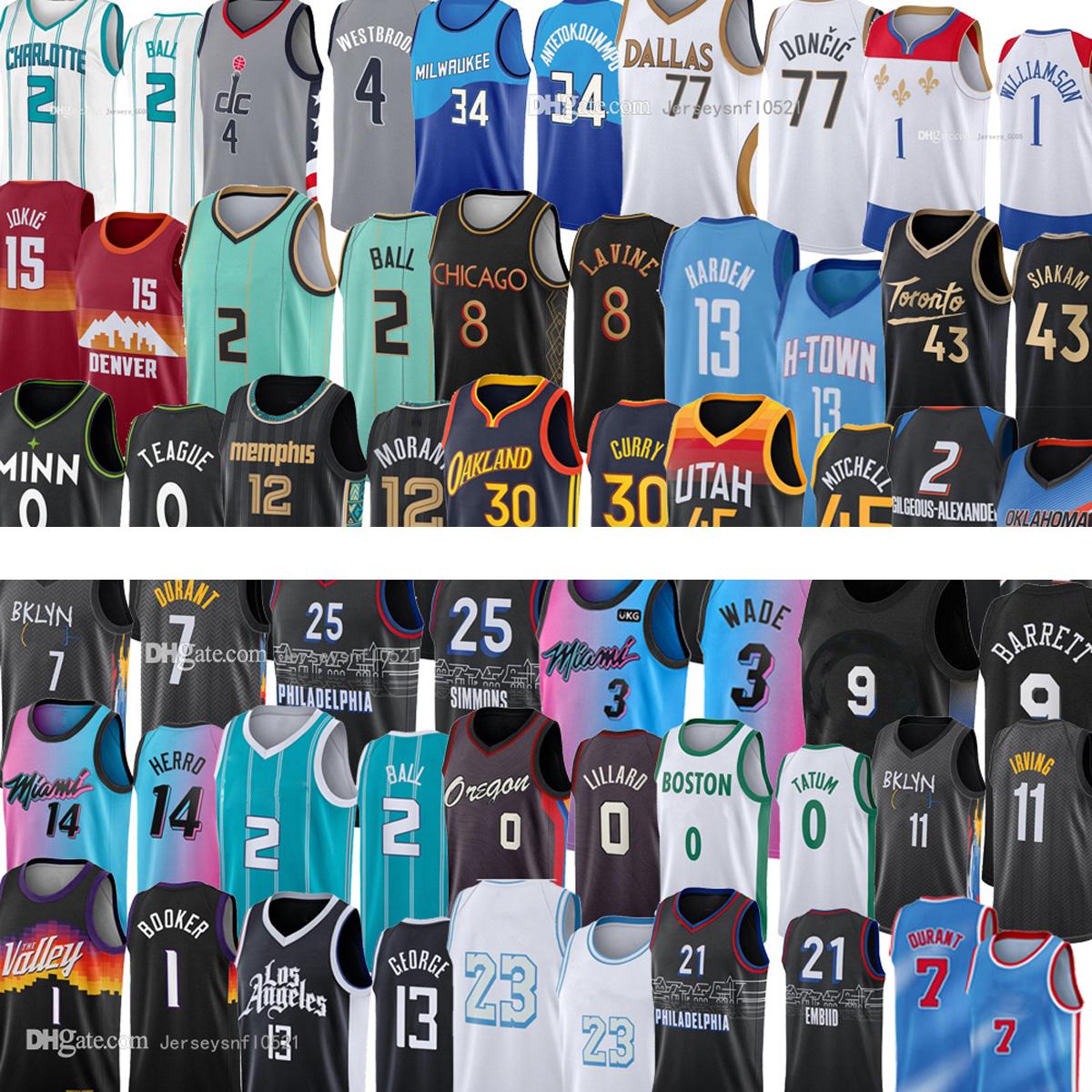 2021 MEN WOMEN YOUTH Stephen Devin Booker Wade Basketball Jerseys 3 Curry LaMelo 14 Ball Tyler Lula 11 Herro Doncic Anthony Edwards Ja Jerse, Black;red
2021 MEN WOMEN YOUTH Stephen Devin Booker Wade Basketball Jerseys 3 Curry LaMelo 14 Ball Tyler Lula 11 Herro Doncic Anthony Edwards Ja Jerse, Black;red