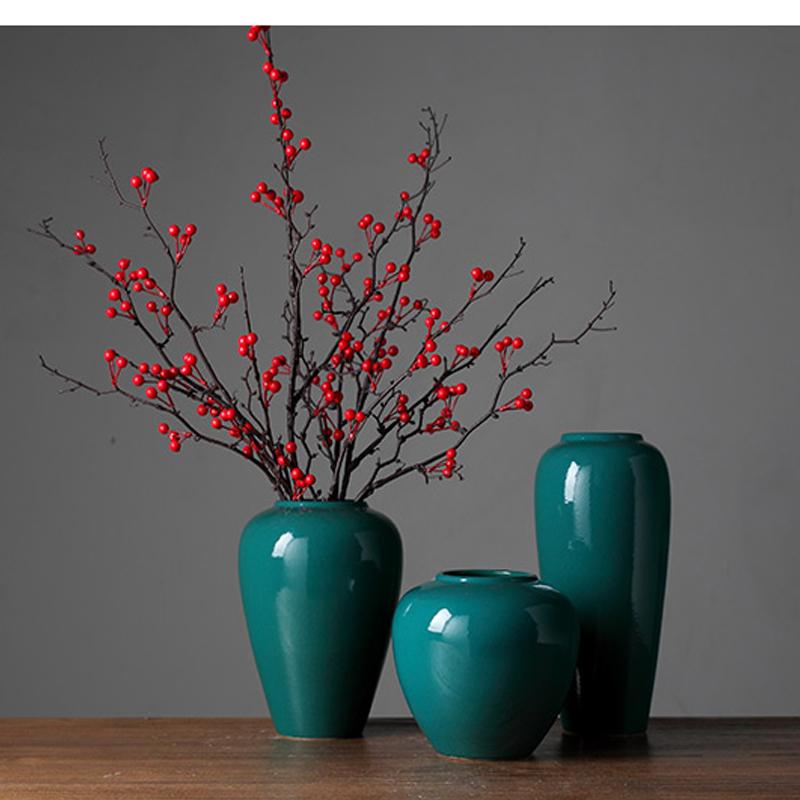 Decorative Objects & Figurines YILUNXI Creative Ceramic Vase Three-piece Porch Desktop TV Cabinet Dried Flower Ornament Decoration Living Ro
Decorative Objects & Figurines YILUNXI Creative Ceramic Vase Three-piece Porch Desktop TV Cabinet Dried Flower Ornament Decoration Living Ro