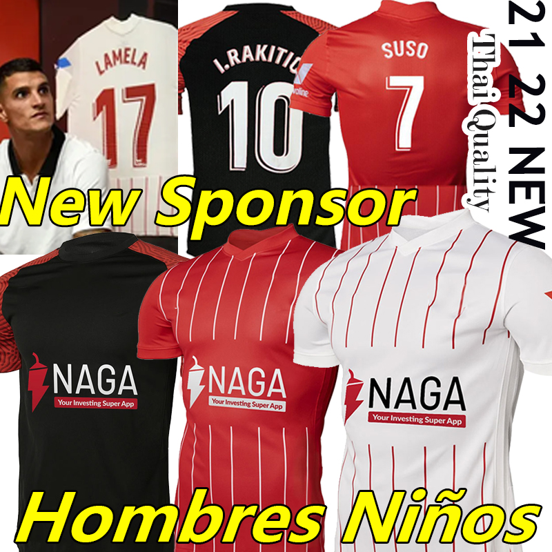 21/22 SevillaS Soccer Jerseys 2021 2022 EVER BANEGA EN-NESYRI NAVAS DE JONG EL HADDADI REGUILON Football Shirt New sponsor Men kids camiseta, Black;yellow
21/22 SevillaS Soccer Jerseys 2021 2022 EVER BANEGA EN-NESYRI NAVAS DE JONG EL HADDADI REGUILON Football Shirt New sponsor Men kids camiseta, Black;yellow