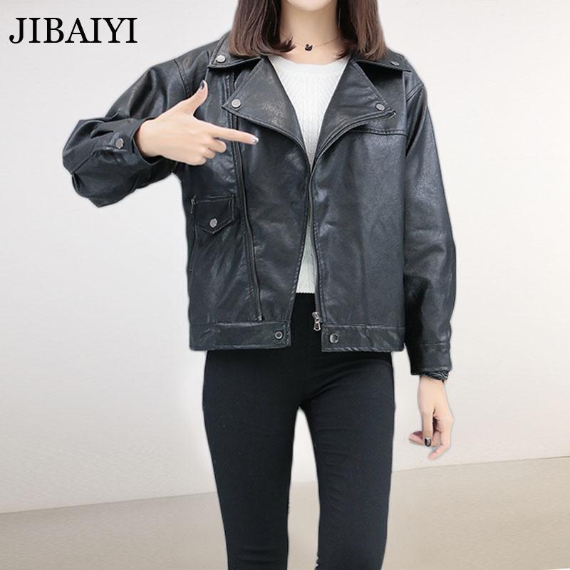 Women's Leather & Faux - 4XL Large Size Jackets Women Fat Loose Short Coat Female Black Overcoat Rock Punk Motorcycle Outerwear Plus
Women's Leather & Faux - 4XL Large Size Jackets Women Fat Loose Short Coat Female Black Overcoat Rock Punk Motorcycle Outerwear Plus