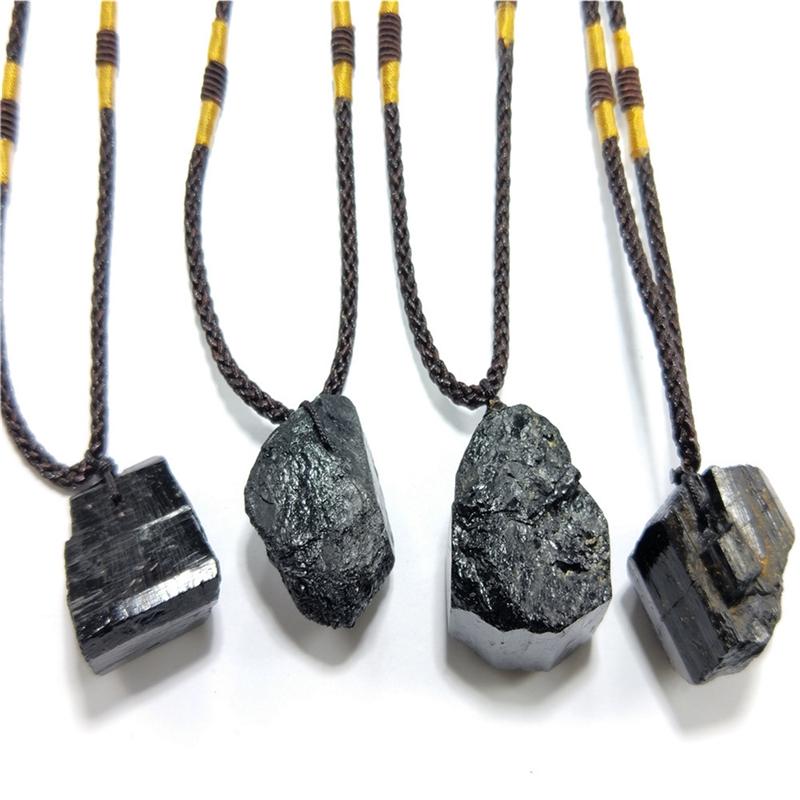 Pendant Necklaces Pinksee Simple Fashion Natural Black Crystal Stone Necklace Women Men Unique Personality Clavicle Jewelry Accessories
Pendant Necklaces Pinksee Simple Fashion Natural Black Crystal Stone Necklace Women Men Unique Personality Clavicle Jewelry Accessories