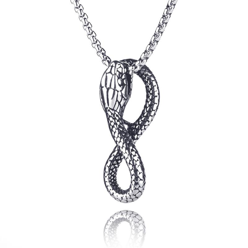 Chains Snake Necklace For Women Collares Stainless Steel Animal Pendant Punk Choker Jewellery Bijoux Femme, Silver
Chains Snake Necklace For Women Collares Stainless Steel Animal Pendant Punk Choker Jewellery Bijoux Femme, Silver