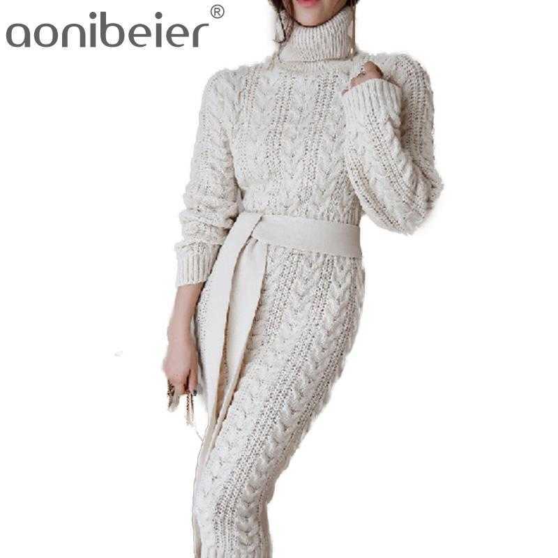 Cable Knit Sweater Dress Spring Winter Turtleneck Long Sleeve Bodycon High Waist Knee Length Women Midi 210604, Cream
Cable Knit Sweater Dress Spring Winter Turtleneck Long Sleeve Bodycon High Waist Knee Length Women Midi 210604, Cream