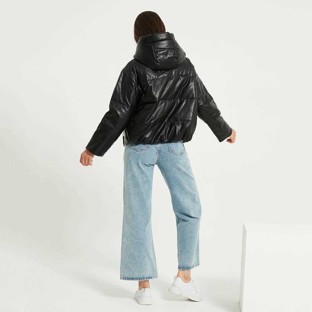 Wixra Womens Jacket Fashion Loose Hooded Parka Jacket Solid Warm Black Coat Ladies Streetwear Waterproof Parkas Autumn 211007wtt