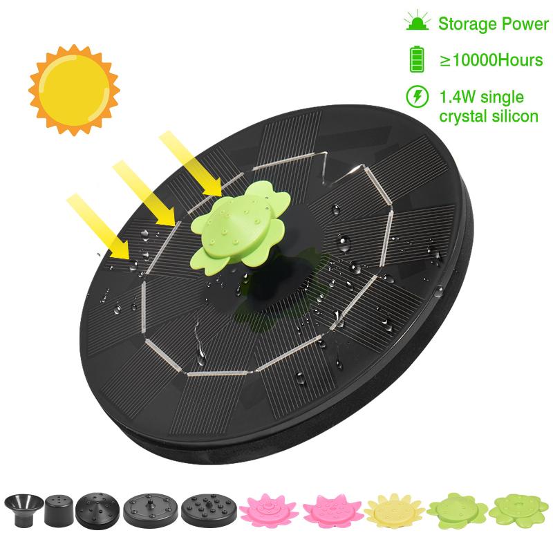 Solar Fountain Pump 1.4W Portable Floating Powered Water For Birdbath Backyard Pond Pool Garden Decor Decorations
Solar Fountain Pump 1.4W Portable Floating Powered Water For Birdbath Backyard Pond Pool Garden Decor Decorations