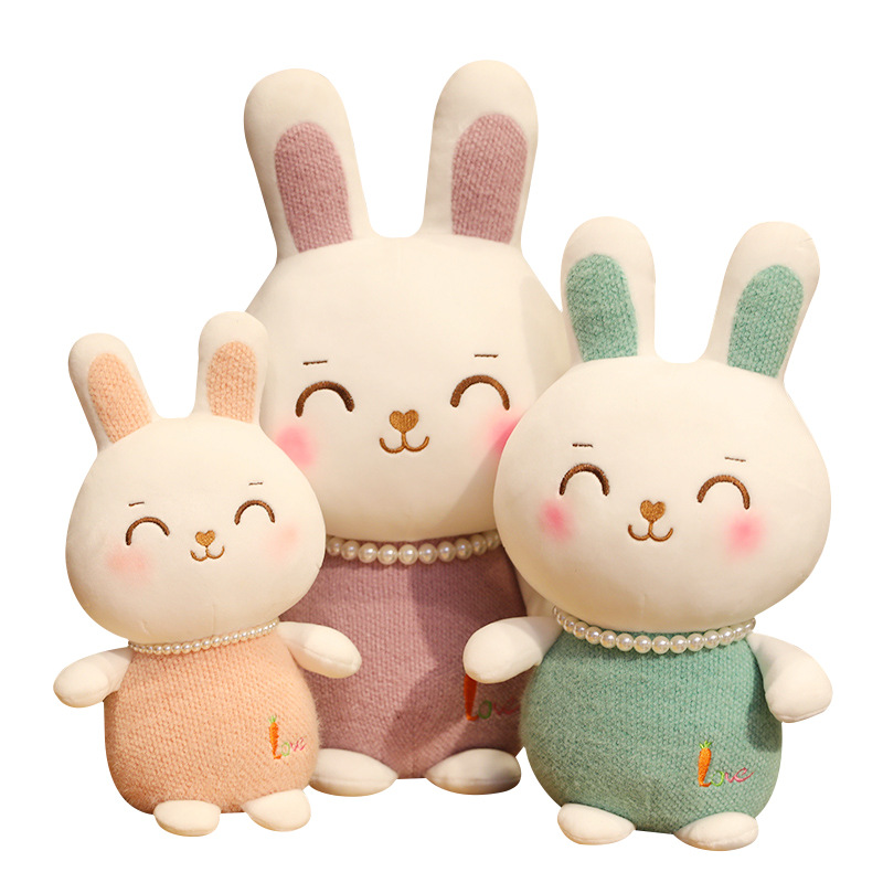 Cute smiley pearl rabbit doll children's doll plush toy catching machine rag doll activity gift
Cute smiley pearl rabbit doll children's doll plush toy catching machine rag doll activity gift