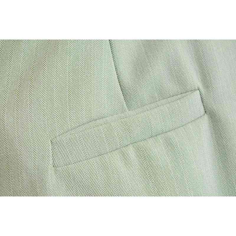 fashion women short pants autumn office ladies s slim girls pocket green casual female zipper pant 210430