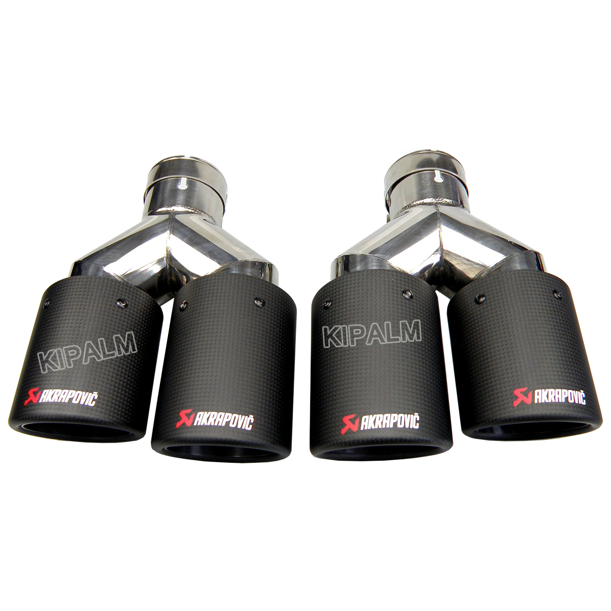 1 pair Carbon Fiber matte Akrapovic Y-pipe Exhaust Muffler pipe Dual End Double tips
1 pair Carbon Fiber matte Akrapovic Y-pipe Exhaust Muffler pipe Dual End Double tips