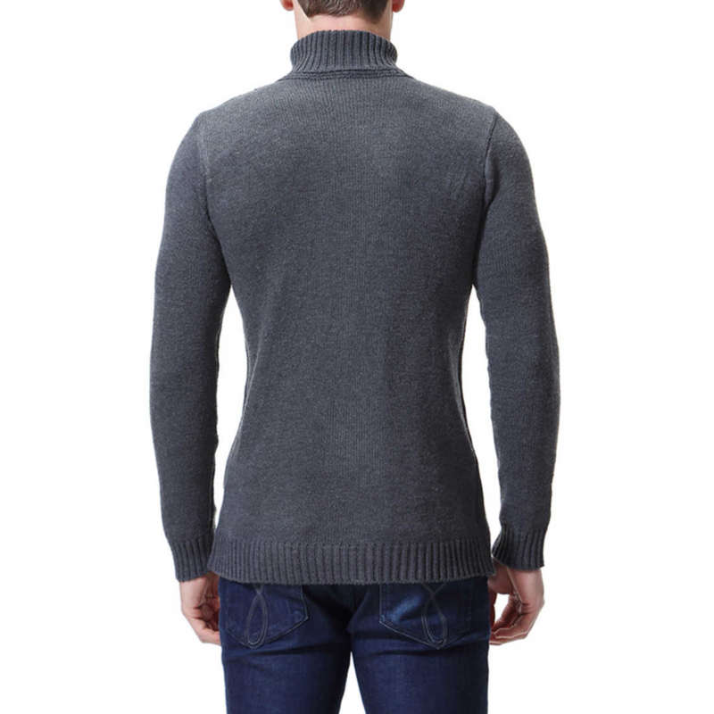 Men's Sweaters Male Knitwear Sweater Warm Round Collar Cotton Casual Wool Pullover 210929