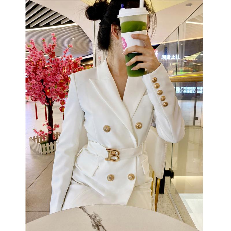 Women' Trench Coats High-definition Suit Skirt Female B Letter Autumn And Winter 2022 Double-breasted Temperament Slim Dress Jacket Blazers, Black
Women' Trench Coats High-definition Suit Skirt Female B Letter Autumn And Winter 2022 Double-breasted Temperament Slim Dress Jacket Blazers, Black