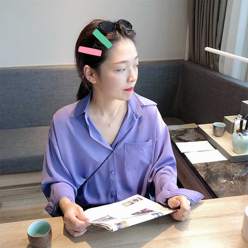 HXJJP The Summer Korean Chiffon Blouse for Women with Long Sleeves and Lapels Shirts 210607, Green
HXJJP The Summer Korean Chiffon Blouse for Women with Long Sleeves and Lapels Shirts 210607, Green