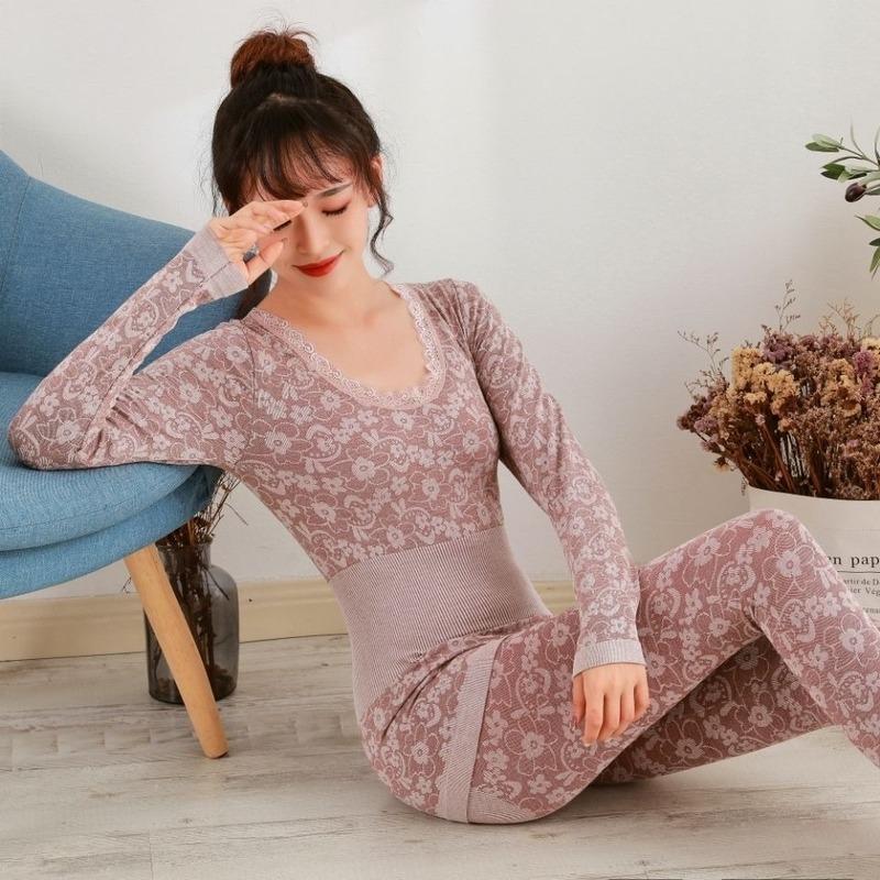 Women's Two Piece Pants Winter Constant Temperature Thermal Underwear For Women Ultrathin Elastic Thermo Seamless Long 2Pcs Suit X17, White
Women's Two Piece Pants Winter Constant Temperature Thermal Underwear For Women Ultrathin Elastic Thermo Seamless Long 2Pcs Suit X17, White