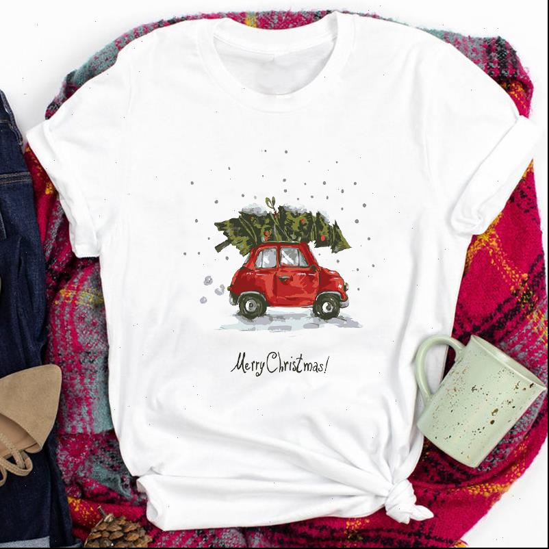 Womens Tops Tees for Women Lady Cartoon Winter Season Truck Tree Snow Merry Christmas Print Tshirt Clothes Top Female T, White
Womens Tops Tees for Women Lady Cartoon Winter Season Truck Tree Snow Merry Christmas Print Tshirt Clothes Top Female T, White