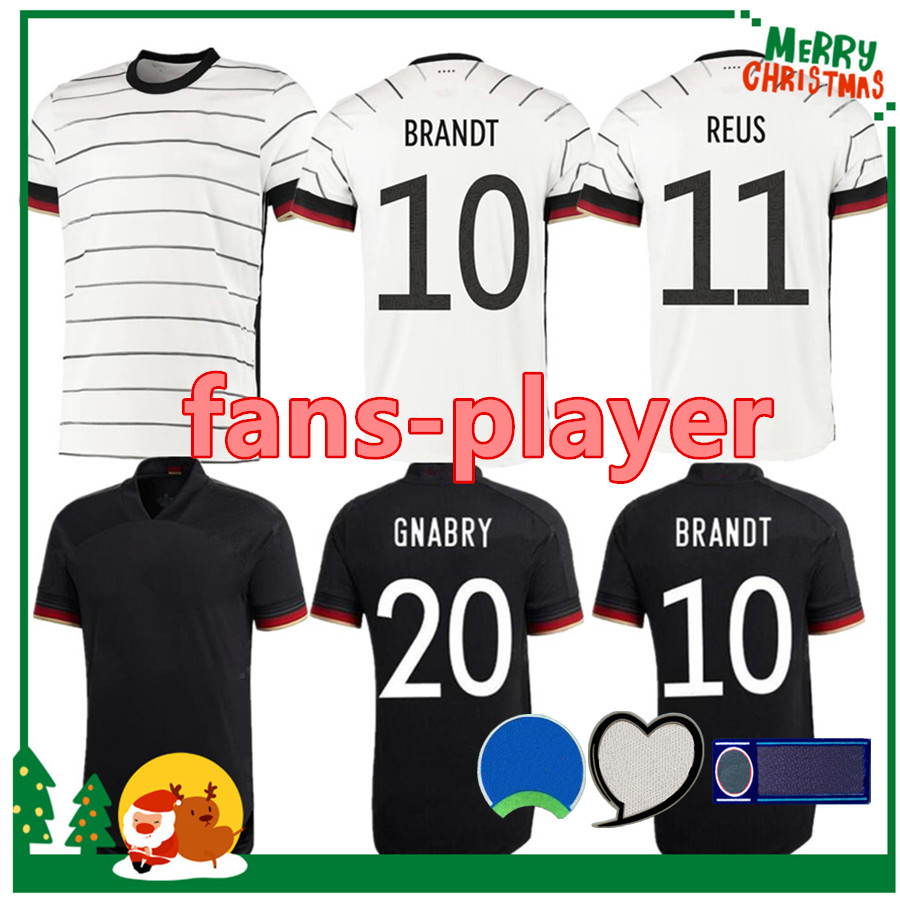 Germany 2021 soccer jersey Home HUMMELS KROOS DRAXLER REUS MULLER GOTZE Player - Fans Version football shirts men + kids kit, 20/21 away
Germany 2021 soccer jersey Home HUMMELS KROOS DRAXLER REUS MULLER GOTZE Player - Fans Version football shirts men + kids kit, 20/21 away