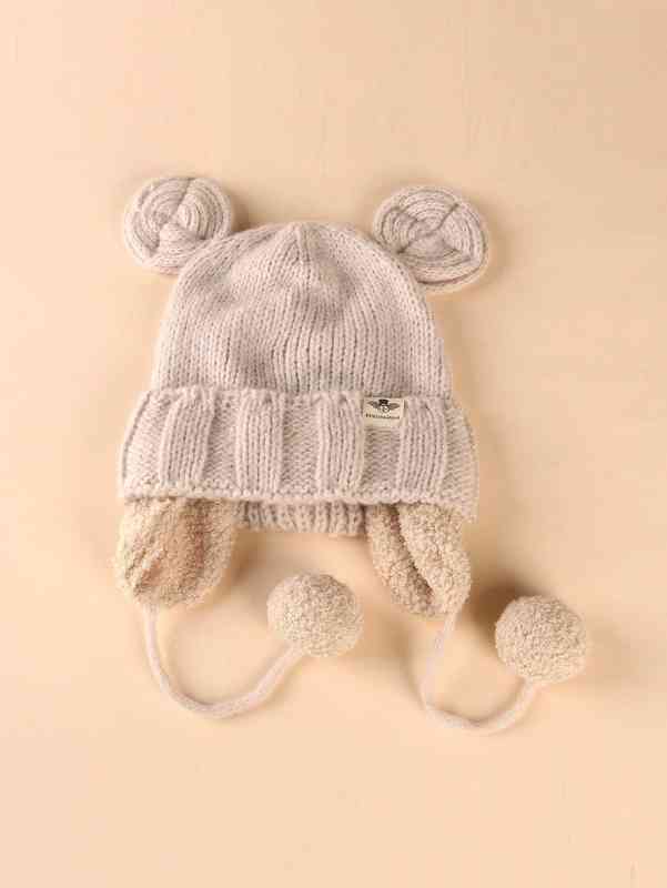 Baby Cartoon Ear Decor Knit Hat SHE