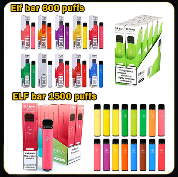 ELF BAR 600 &1500 Puffs Disposable E cigarettes Vape Pen 4.8ml 2% Prefilled Cartridge Pod Device 850mAh Battey Adjustable Vaporizer puff plus
ELF BAR 600 &1500 Puffs Disposable E cigarettes Vape Pen 4.8ml 2% Prefilled Cartridge Pod Device 850mAh Battey Adjustable Vaporizer puff plus