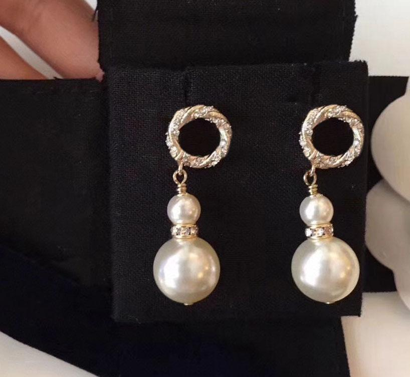 Fashion dangles designer pendant gold diamond earrings couple gifts engagement jewelry bride ladies party wedding lover, Silver
Fashion dangles designer pendant gold diamond earrings couple gifts engagement jewelry bride ladies party wedding lover, Silver