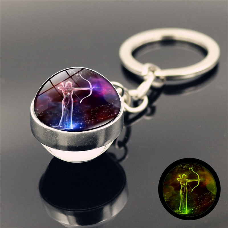 12 Constellation Luminous Key Rings Keychains Glass Ball Pendant Zodiac Keychain Glow In The Dark Chain Holder Men Women Birthday Gift goods
12 Constellation Luminous Key Rings Keychains Glass Ball Pendant Zodiac Keychain Glow In The Dark Chain Holder Men Women Birthday Gift goods