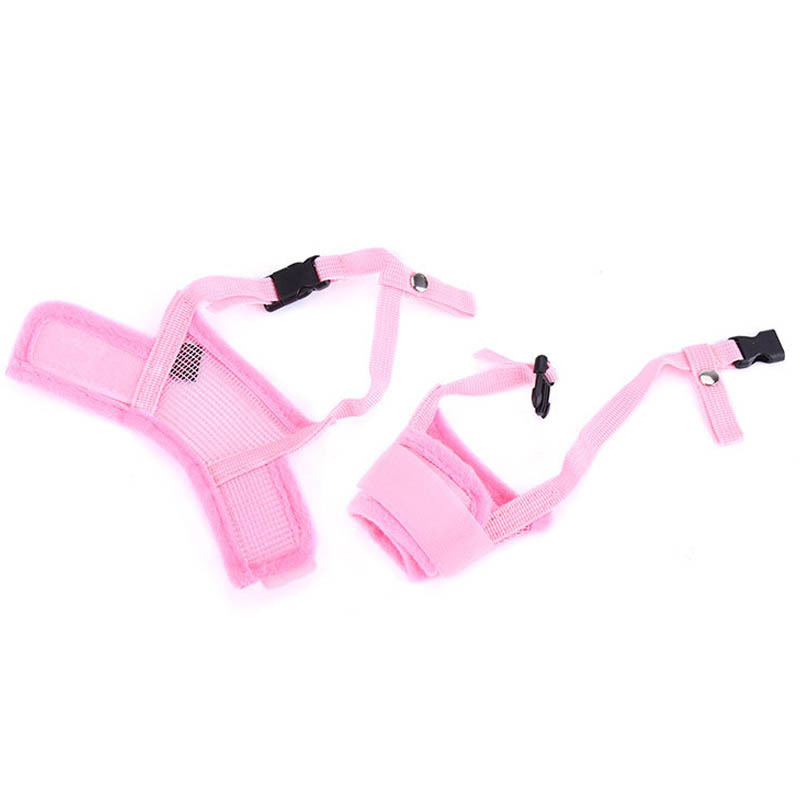 1PC Dog Training Tools Pet Products Anti Bite Muzzle Masks Dog Muzzle Mask Mesh Breathable Stop Chewing Adjustable Strap