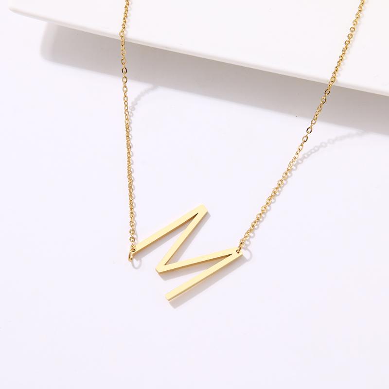 Pendant Necklaces 316L Stainless Steel Large SIZE 26 Letters Necklace For Women Collar Initial Jewelry Gifts
Pendant Necklaces 316L Stainless Steel Large SIZE 26 Letters Necklace For Women Collar Initial Jewelry Gifts