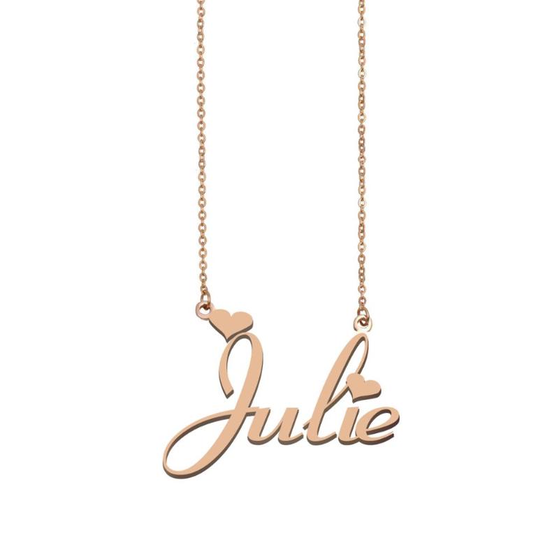 Pendant Necklaces Julie Name Necklace , Custom For Women Girls Friends Birthday Wedding Christmas Mother Days Gift
Pendant Necklaces Julie Name Necklace , Custom For Women Girls Friends Birthday Wedding Christmas Mother Days Gift