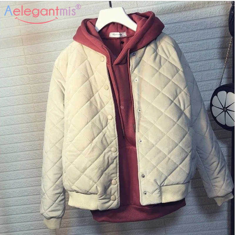 Aelegantmis Thicken Warm Short Women's Winter Jackets Suede Woman Parkas Outwear Basic Pocket Cotton Coats Ladies Padded Jacket 210607, Pink
Aelegantmis Thicken Warm Short Women's Winter Jackets Suede Woman Parkas Outwear Basic Pocket Cotton Coats Ladies Padded Jacket 210607, Pink