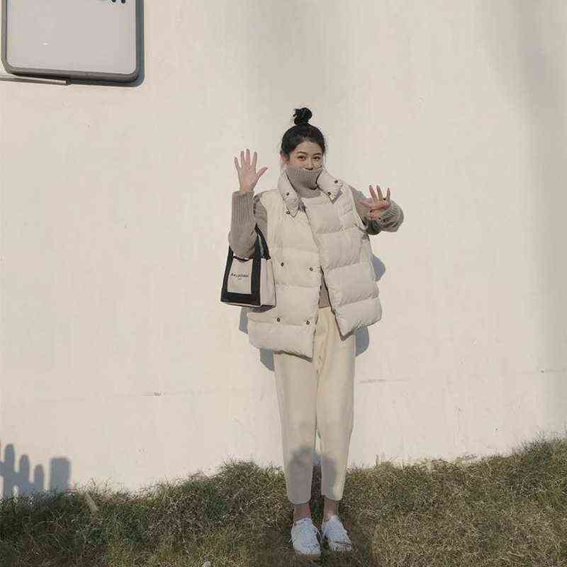 Spring Casual Elastic Waist Loose Women Woolen Pants Autumn Winter Harem High Plus Size Pocket Pantalon Femme 211115