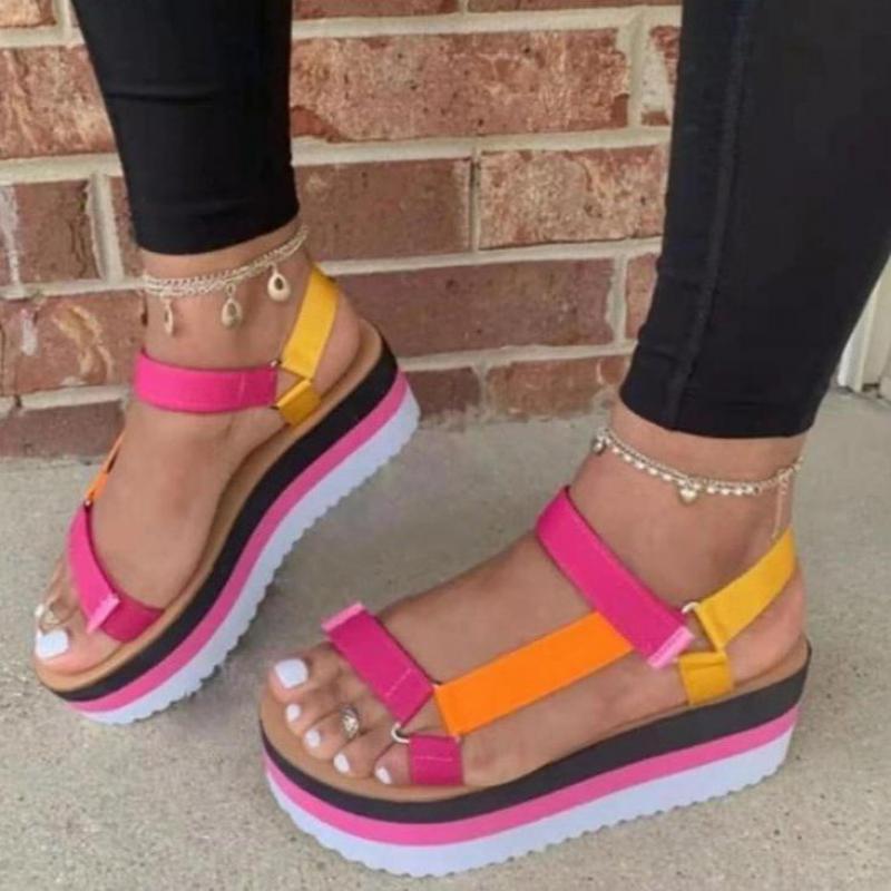 Summer Sandals Women Wedges Platform Ladies Candy Color Casual Strap Cross Plus Size 35-43 Zapatillas Mujer Casa 2021 Slippers, Black
Summer Sandals Women Wedges Platform Ladies Candy Color Casual Strap Cross Plus Size 35-43 Zapatillas Mujer Casa 2021 Slippers, Black