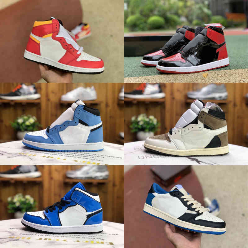 Top Quality University Blue 1 1s Basketball Shoes Mens Women Bred Patent Fragment low Laser Orange Seafoam Court Purple Pollen Lakers Cuctus
Top Quality University Blue 1 1s Basketball Shoes Mens Women Bred Patent Fragment low Laser Orange Seafoam Court Purple Pollen Lakers Cuctus