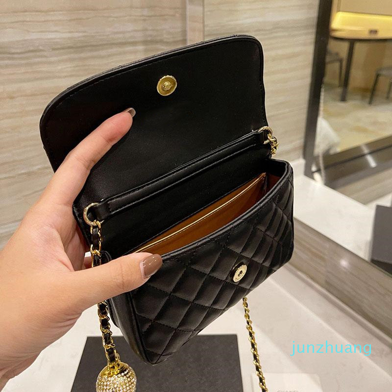 Designer- Classic Mini Flap Bags Crossbody Adjustable Shoulder Strap Chain With Gold Diamonds Ball Women Clutch Cosmetic bags, Blue
Designer- Classic Mini Flap Bags Crossbody Adjustable Shoulder Strap Chain With Gold Diamonds Ball Women Clutch Cosmetic bags, Blue